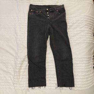 Levi’s Distressed Black Denim Size 27x26